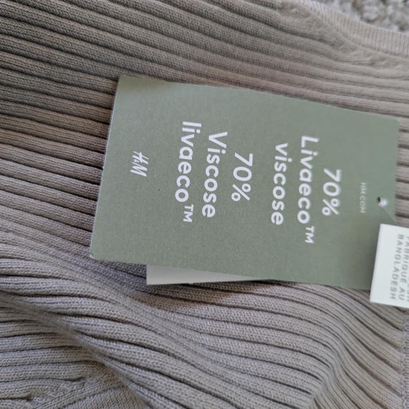 H&M Neutral Basic Tank Top NWT Size Small - Picture 5 of 6